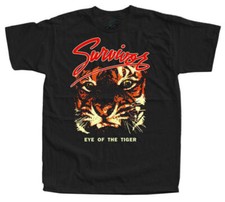 Vintage Survivor Band Eye Of Tiger Cotton S-5XL Unisex Black Tee Shirt picture