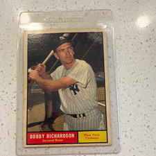 Topps 1961 Topps Bobby Richardson #180 New York Yankees Base Set picture