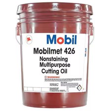 Mobil 103801 Cutting Oil, Mobilmet 426, 5 Gal, Pail, Clear Brown picture