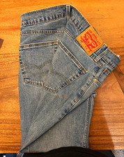 Levi's Men's 505 Blue Denim Jeans Straight Regular Fit Mid Rise Stretch 5-Pocket picture
