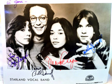 *STARLAND VOCAL BAND* SIGNED BY ALL 4 - VINTAGE B & W RCA Press Pic - RARE picture