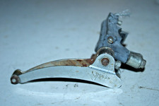 Simplex Vintage Front Derailleur 28.2mm Clamp-On Bottom Pull 2x6/7 Silver Road ~ picture