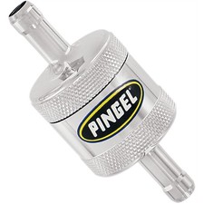 Pingel Fuel Filter Super Short Chrome 5/16
