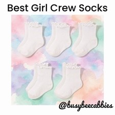 Best Girl Crew Socks Cabbage Patch Kids for all Doll Shoes  / for 16” CPK Dolls picture