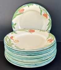 Franciscan Tulip Dinner Plates 10 3/4” Set Of 11 Vintage Made In England picture