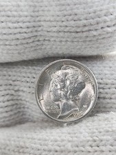 Amazing BU FSB 1916-P Silver Mercury Dime with Full Split Bands (VIDEO) [001405] picture