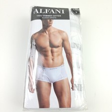 Alfani Classic Briefs Underwear Mens Large 5-Pack Solid White Tagless Cotton  picture