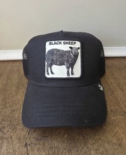 NWT Goorin Bros The Farm The Black Sheep Black Trucker Hat picture