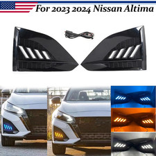 For Nissan Altima Sedan 2023 2024 DRL Daytime Running Light Fog Lamp Gloss Black picture