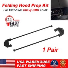 Steel Folding Hood Support Prop Kit Fits 1937-1946 Chevrolet GMC Pickup Truck picture