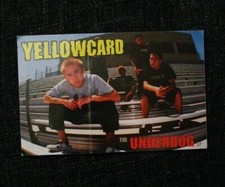 Yellowcard The Underdog EP Rare Original 2002 Postcard Sticker Promo  picture