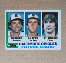 Topps 1982 Future Stars Cal Ripken Bobby Bonner Jeff Schneider #21 Orioles picture
