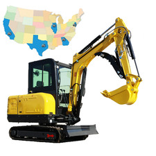 3.5Ton Mini Excavator Tracked Crawler Digger Kubota Diesel 25HP CA VA TX Pick-up picture