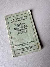 Vintage 1930s White Rotary Electric Sewing Machine Manual - Model Number 41 picture