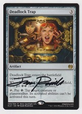 Signed Deadlock Trap LP Kaladesh Artist Jason Rainville 2016 WOTC MTG Magic Rare picture