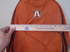 Vtg 70s Academy Broadway Blaze Orange Outdoor Hiking Backpack New USA Nylon picture