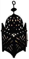 Moroccan Lantern Wrought Cast Iron Tealight Candle Holder Outdoor  Lanterns     picture