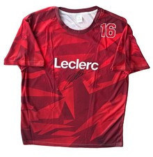 CHARLES LECLERC Rare Signed Ferrari Formula 1 Customised Racing T-Shirt #16 COA picture