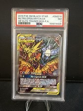 2019 Pokemon TCG PSA 7 Moltres & Zapdos & Articuno GX #SM210 Hidden Fates BSP picture