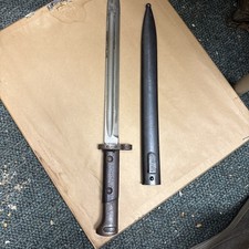 ORIGINAL VINTAGE VZ-24 CZECHOSLOVAKIA MAUZER BAYONET AND SCABBARD RARE LONG picture