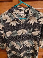 Campia Moda Men's Hawaiian Shirt Size Large 100% Rayon 1990s Korea picture