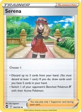 Serena - 164/195 - Uncommon (Near Mint) Silver Tempest - Trainer - Supporter Pok picture