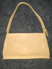 Coach Bleeker Vintage British Tan Leather Zip Top Shoulder Bag picture