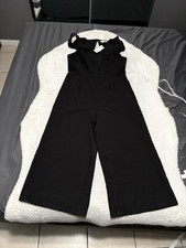 New Francesca’s Women’s Black Jumpsuit Pants Size Large NWT  picture