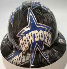 New Full Brim Hard Hat Custom Hydro Dipped DALLAS COWBOYS picture