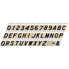 Hillman 1-1/2-in Reflective Black Letter  picture