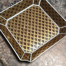 Vintage Otagiri Porcelain Japanese Plate Brown/ Gold picture