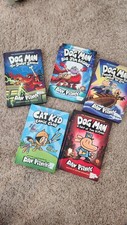 Dog Man & Cat Kid Lot 5 Hardcover Books Dav Pilkey Big Jim Scarlet Shedder picture