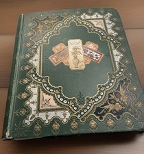 Vtg Victorian Scrapbook Album Chromolithograph Die Cuts  picture