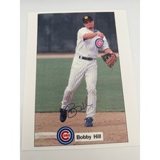 Bobby Hill Chicago Cubs Hand Signed 2002 Spring Training Baseball Photo CL008 picture