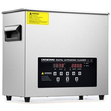 CREWORKS 6L Ultrasonic Cleaner with Control Panel 1-30 min. Timer & Degas Mode picture