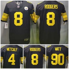 Tariffs​ Free PIT Steelers F.U.S.E Black Alternate Sewn Stitched Jersey. picture
