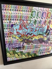 graffiti art original signed 30/100 RIME MSK GLITCH SET FRAMED SOLD OUT picture