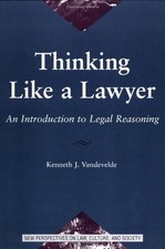 Thinking Like A Lawyer: An Introduction To Legal Reasoning picture