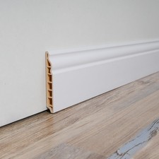 Art3d High Impact Baseboard Wall Molding 8 Pack - 56 x 3.2 Inch, White-1 picture