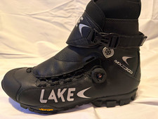 Lake MXZ303 Men's Mountain Cycling Boots, Leather Black, size US 13, EU 47 picture