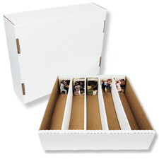 5 Max Pro 5000 ct Cardboard Baseball Card Super Monster 5-Row Storage Boxes picture