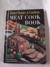 1965 Vintage Funky Unique Meat Cookbook Better Homes & Gardens Hardcover Book picture