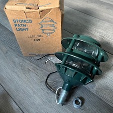 Vintage Stonco L30 Green Pathway Path Light Outdoor Walkway Fixture NEW NOS picture