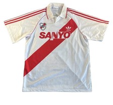 Vintage Adidas River Plate 1992/1993 Home Soccer Jersey (L/XL) picture