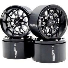 HOBBYSOUL 4pcs 1.9 Beadlock Wheels -10.5mm Negative Offset Rims 33mm Wide for... picture