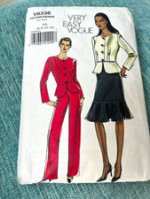 Vogue Very Easy V8338 Women's Jacket & Pants Sewing Pattern Sizes 6-12 picture