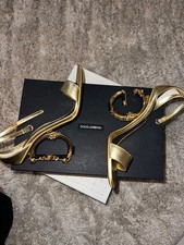 Dolce & Gabanna nappa mordore with gold D&G heel. Size 39.5. Worn one time picture