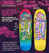 Krooked Gonz Color My Friends Limited Edition 2024 Skateshop Day Rare V2 SEALED picture