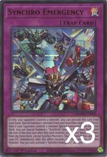 3X Yugioh Synchro Emergency MAMO-EN009 Ultra Rare 1st Edition NM picture