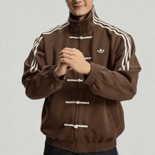 2026 Adidas Originals Ctt Snake Year Limite Chinese Stand Casual Jacket Coffee picture
